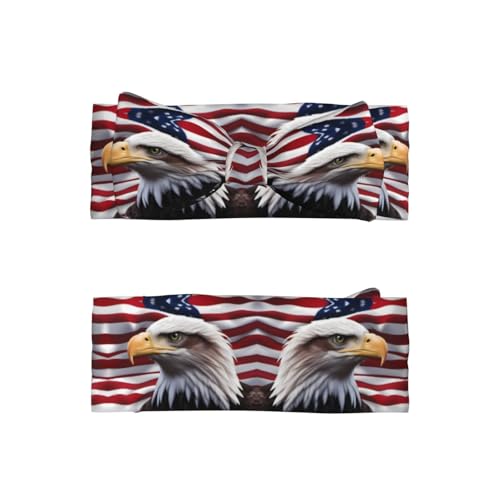American Bald Eagle Picture Baby Bow Headband Super Stretchy Soft Bows Hair Accessories for Newborn Infants Toddlers Kids Girls2