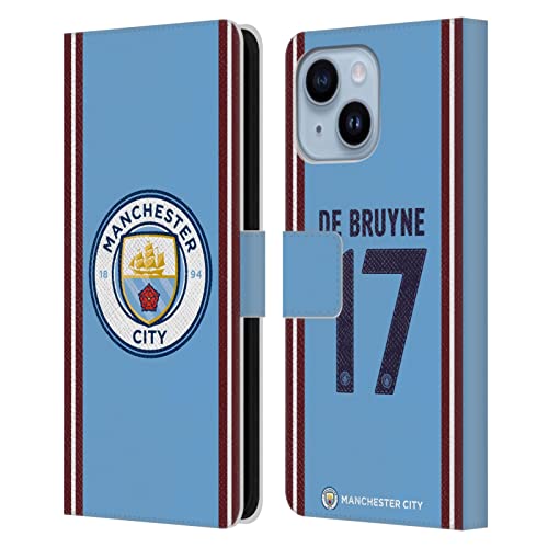 Étui en cuir iPhone 14 Plus Kevin De Bruyne Manchester City finitions premium