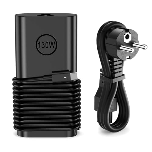 Caricatore USB C 130W per Dell XPS 15 17 9575 9500 9510 9520 9530 9700 9710 9720 9730,Precision 5470 5480 5550 5560 5530 570 570 570 50 57 60 5770 3550 3560, Dell Latitude 3510 5420 5520 5285 5290