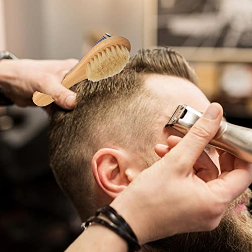 5 Pcs Escova de cabelo de cerdas de javali,Escovas de estilo para desembaraçar com alças ergonômicas