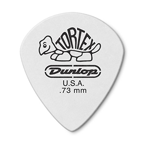 Jim Dunlop 478P.73 Tortex Jazz III wit Verpakking van 12 stuks. 0.73mm wit