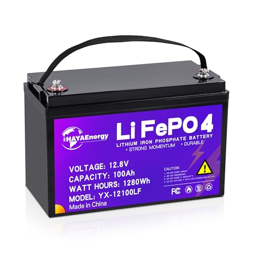Image of 12V 100Ah LiFePO4 Lithium Battery, Rechargeable Solar Battery, 100A BMS Board, Up to 15000 Deep Cycles, Perfect for RV, Solar System, Trolling Motor, Camper, Fishing Boat