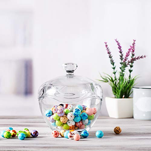 Candy Jars for Candy Buffet, Candy Dish with Lid, Glass Bowl and Food Storage Container, Decorative Cookie Jars, Apothecary Jars