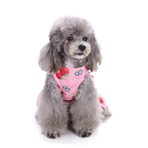 GANAZONO 1 Unidade Roupas Para Cachorro Estimação Vestidos Cachorro Para Cães Pequenos Camisa Verão