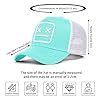 Enwokran Baseball Cap Mens Quirky Bizarre Embroidery Hats Unisex, Hip Hop Trucker Caps Adjustable Mesh Back UPF 50+ UV Protection Summer Sun Hat Sports Cap (Light Blue) #5