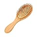 Produktbild Angelikashalala Haarbürste aus natürlichem Bambus zum Entwirren von Haaren, Massage, antistatisch, Kamm aus Holz