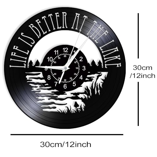 Reloj de pared analógico moderno redondo de 12 pulgadas miniatura 2