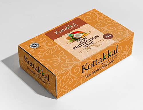 Image of Kottakkal ayurveda Skin Protection Soap - 75 gm, With Natural Ingredients (Pack of 5)