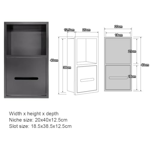 Niche de douche encastrée double couche pour optimiser le rangement des soins à l'hôtel - 7