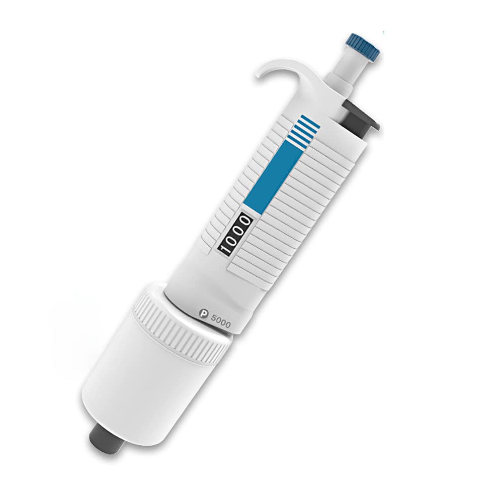 Labor-Mikropipette,Labor-Einkanal-Digitalpipette, 0,5 ul-10 ml einstellbare Mikropipette-Laborausrüstung,Vollständig Autoklavierbar, Verwendet in der Medizin, Wissenschaftliche Forschung,1000-5000ul