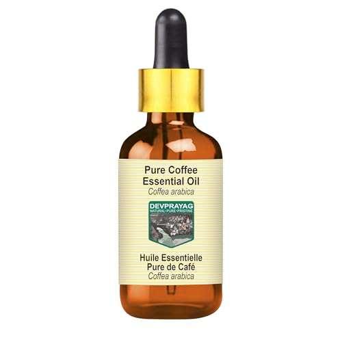 Devprayag Pure Coffee Essential Oil (Coffea Arabica) with Glass Dropper Natural Therapeutic Grade Steam Distilled 5ml (0.16 oz)
