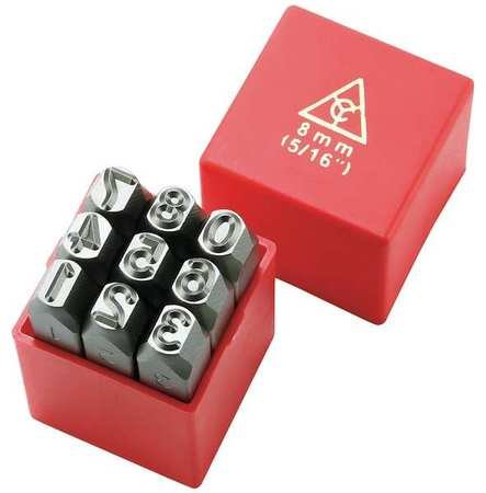 Hand Stamp, 1/4 In, Number Set