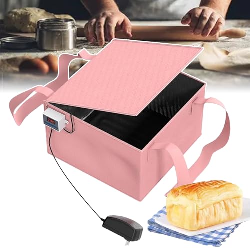 Contenedor para levantar masa, contenedor para fermentación de natto, control de temperatura (-50-110 °C) + temperatura de parada ajustable, plegable y fácil de transportar,30L