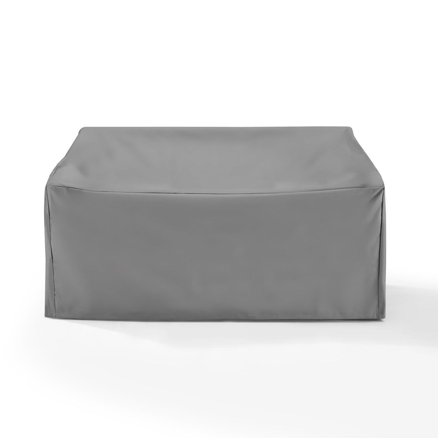 Maykoosh Asian Allure Heavy-Gauge Reinforced Vinyl Outdoor Loveseat Cover, Gray - 36.5 x 58 x 30 inches in Fabric with Sewn-in Drawstrings, Puncture Proof