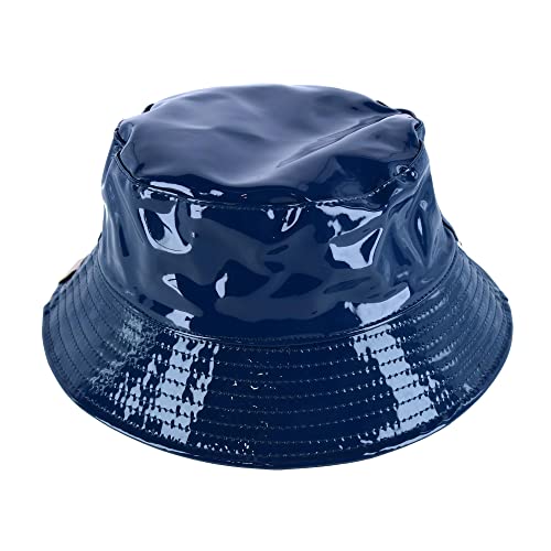 C.C Kids Girls Boys Rain Waterproof Bucket Boonie Fisherman Sun Cap Hat Navy