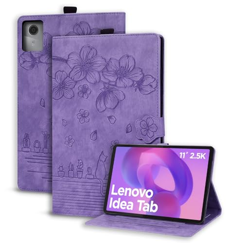 Succtopy Funda para Lenovo Idea Tab 2025 11 Pulgadas TB 336ZU TB 336FU Ultra Slim PU Protectora Tableta Carcasa con Soporte Pencil Cover con Función de Soporte para Lenovo Idea Tab 2025 Violeta