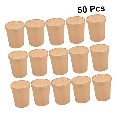 Gobelets à soupe jetables sans fuite Healeved 350 ml pour transporter vos repas chauds - 4