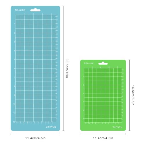 Image of REALIKE Cutting Mat Compatible with Cricut Joy 4.5 inch X12 inch (6 Mats), Variety Adhesive Cutting mats for Joy Accessories