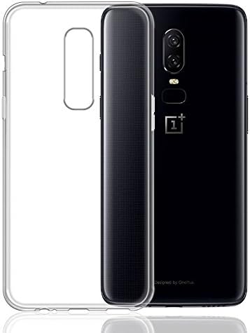 Oneplus 6 Case, AVIDET Shock-Absorption Flexible Soft Gel TPU Silicone Case Cover for Oneplus 6 (Transparent)