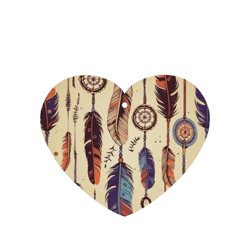 6er-Pack Auto-Lufterfrischer im Vintage-Feder-Design, niedliche Auto-Lufterfrischer zum Aufhängen, Geschenkidee für Auto und Wohnraum