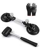 Aiuulu 3 Pcs Laminate Floor Gap Tightener Repair Tool Set, Heavy Duty Aluminum Flooring Suction Cup Tool Gap Fixer (Can not be Used on Rough or Uneven Surfaces)