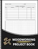 Woodworking Project Book: A woodworking log book to plan projects, track materials, record measurements, and document builds from start to finish ,A ... notebook for woodworkers and carpenters