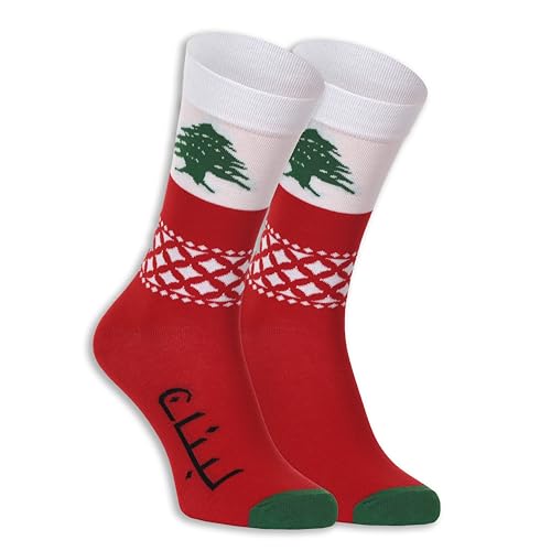 Chaussettes à thème campagnard - Taille L - Pointure 42-46 (Liban), Liban, Large
