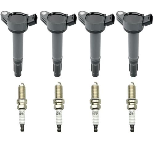 Image of 4PCS UF487 Ignition Coil Pack Compatible with Toyota Avalon 2.5L 2013-2018, Camry 2010-2017 / RAV4 2009-2018 for Toyota RAV4 2.5L, Lexus ES300h /NX300h 2.5 Spark Plugs# 90919-A2007 90919-02255