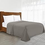 Luxury Flat Sheet Elegant Comfort Wrinkle-Free 1500 Thread Count Egyptian Quality 1-Piece Flat Sheet, King Size, Grey