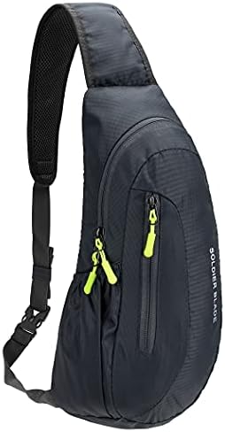 Gisdanchz Waterproof Lightweight Nylon Sling Rucksack Bag for Sports and Outdoor