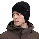 ZXTGBQ Gorros de Invierno para Hombre Beanie con Forro Polar Gorros Punto Felpa Gorro Unisex Adulto para Mujer Hombre Clima Frio
