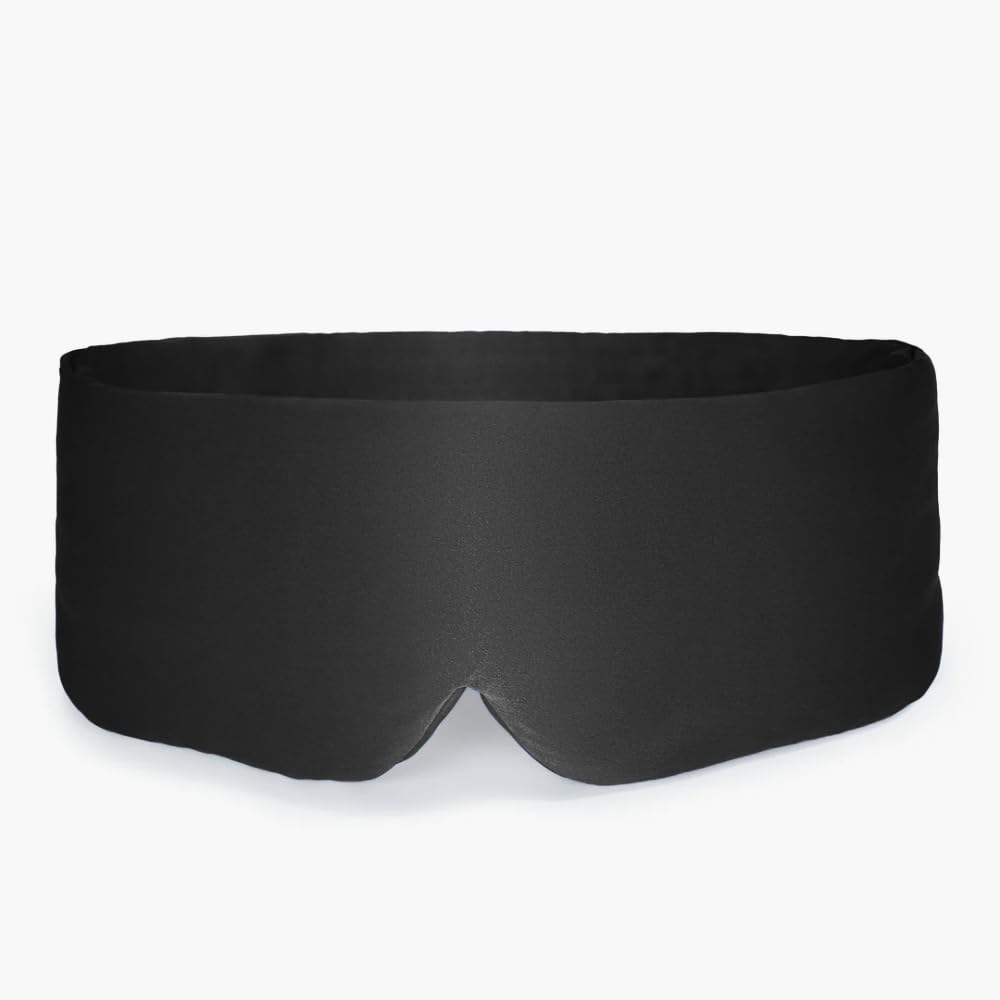 BOLLSEN Maschera per Dormire in Seta – 100% Seta di Gelso, Ultra-Morbida, Traspirante, Regolabile, Buio Totale – Blu Navy, Quarzo Rosa, Nero Profondo – Disponibile in Confezione Singola o Multi-Pack