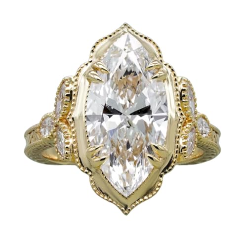 PRINCE JEWELS 1.5-3ct Marquise Lab Grown Diamond Ring