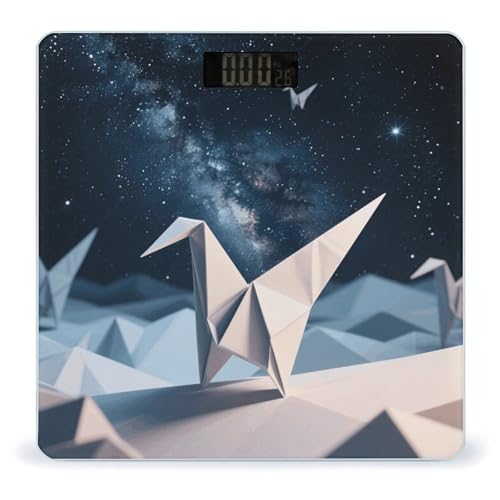 Balanza de baño digital Origami Starry Sky 400 lb miniatura 1