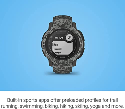 Image of Garmin Instinct 2 Rugged GPS Smartwatch, Battery Upto 28 days, ABC Sensors, Tracback Routing, Ascent /Decent, 24 /7 HR, SPO2, GPS Coordinates, Sun & Moon Information, Health Snapshot, MIL STD 810G