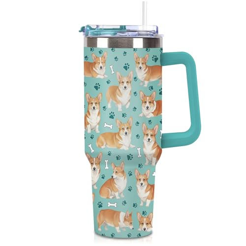 SZWNHS Corgi Gifts for Women Men, 40oz Tumbler Travel Cup Mug by SZWNHS - Used condition - US$23.27