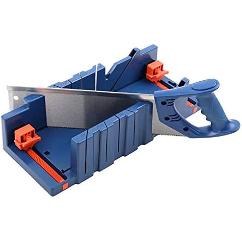 Zebery Mitre Saw Box, Clamping Mitre Box Adjustable Mitre Box for Cutting Coving Skirting Boards Cover