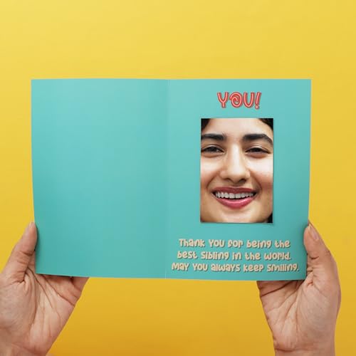 Image of Oye Happy Expressive Rakhi Mirror Card Thoughtful Rakshabandhan Gift For Sister /Behen /Didi,Valentine's Day