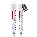 Produktbild Lantelme 2 Stück Kühlschrankthermometer Set analog mit Haken auch für Kühlgeräte wie Gefrierschrank und Kühltruhe 3292