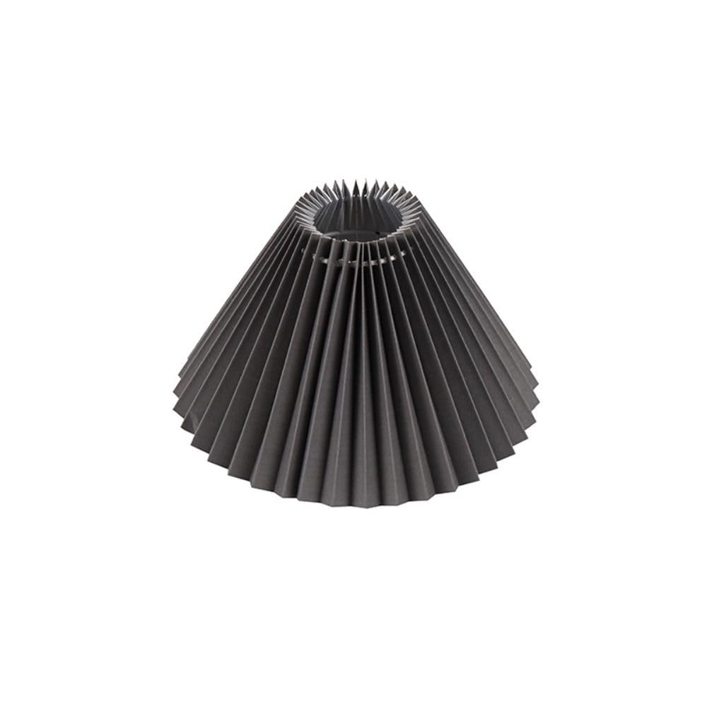 Small Pleated Table Lampshade Chandelier Cover, Hotel Bedroom Pleated Lampshade Indoor Lighting Accessories(Grey-Solid Color)
