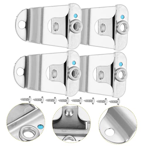 Favomoto 8 Pcs Microphone Hook Metal Bracket Mic For Phone Clip Hooks Mic Holder Microphone Holder Metal Holder Mic Hanger Clip With Screws Holder Clip For Mobile Clip For Cb Radio Ham #TOP6