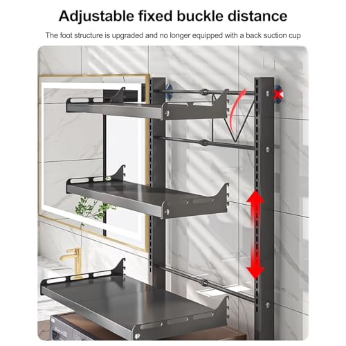 Étagères de rangement pour buanderie modulables avec stratifié réglable - 8