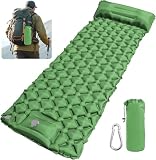KWGSHN Colchón de Camping Ultraligero Inflable, Verde