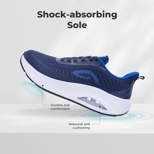 Image of GANNOU Wide Toe Box Shoes for Men Arch Support Walking Shoes Plantar Fasciitis Orthotic Tennis Sneakers