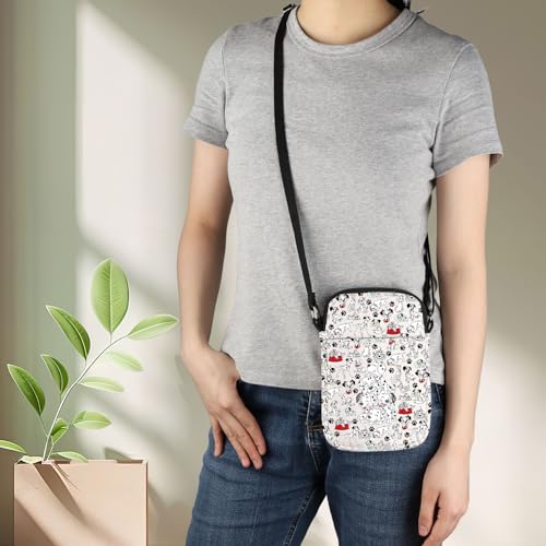 KEYCHIN Dogs Lover Crossbody Bag Puppy Gifts Dogs Themed Shoulder Bag Puppy Zipper Bag3