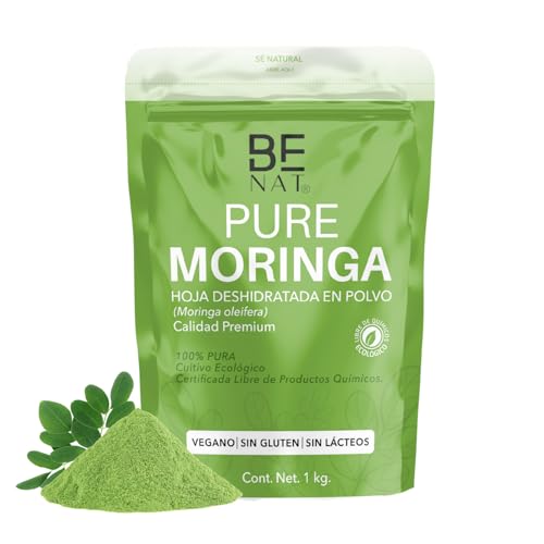Natures Truth, Moringa hoja en polvo, 100% pura, calidad premium, bolsa 1kg. Cultivo ecológico libre de Químicos.