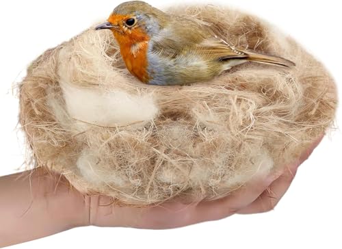 Tapis de construction de 50 g - Mélange naturel de pigeons - Matériau de nidification pour oiseaux - Idéal pour la construction de nids et les cachettes