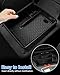 Karltys 2PCS Center Console Organizer Tray for 2022-2025 VW Volkswagen Golf GTI R MK8 Accessories Middle Console Tray Armrest Storage Box with Non-Slip Silicone Mat