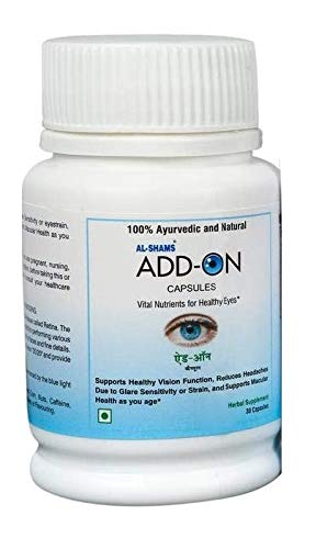 AL-SHAMS ADD-ON CAPSULES | Supports Vision, Boosts Macular Health & Relieves Headaches | 100% Ayurvedic, Natural & Vegetarian | Pack of 30 Caps