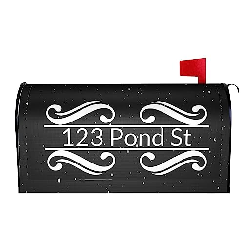 Personalize Magnetic Post Box Cover Wraps-Cover Custom Address?Design for Home Garden Yard Outdoor Standard Size 21x18 in